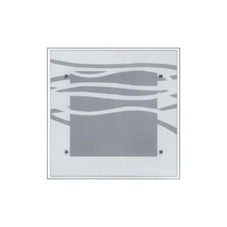 Lustre Plafon Para Sala / Cozinha / Banheiro /Quarto 30 cm x 30 cm - Ondas Brancas - 2