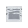 Lustre Plafon Para Sala / Cozinha / Banheiro /Quarto 30 cm x 30 cm - Ondas Brancas - 2