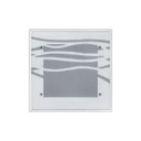 Ver imagem 2 de Lustre Plafon Para Sala / Cozinha / Banheiro /Quarto 30 cm x 30 cm - Ondas Brancas