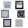 Lustre Plafon Para Sala / Cozinha / Banheiro /Quarto 30 cm x 30 cm - Ondas Brancas - 4