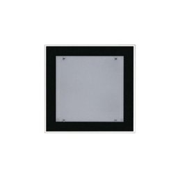 Lustre Plafon de Vidro para 02 Lâmpadas Sobrepor - Ideal Sala Cozinha Banheiro Quarto 30 Cm - Preto - 1