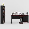 Quarto Gamer 3 Peças com 1 Mesa, 1 Estante para Livros e 1 Armário para Escritório Toronto Preto/Ver - 9