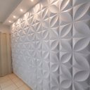 Ver imagem 1 de KIT 10 Painel Placa 3d Parede Revestimento Imita Gesso Luxo