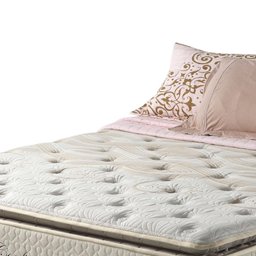 Cama Box Queen Bege + Colchão Molas Ensacadas Visco Gel Pillow Top Colorado 158x198x67cm - 5