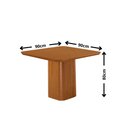 Ver imagem 4 de Mesa de Jantar Eloise 90cm Tampo MDF Laminado Canto Copo com 4 Cadeiras Aline