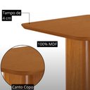 Ver imagem 6 de Mesa de Jantar Eloise 90cm Tampo MDF Laminado Canto Copo com 4 Cadeiras Aline