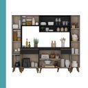 Ver imagem 6 de Armário de Cozinha Completa Atlanta Lisa Carraro Preto Touch