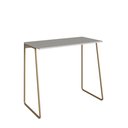 Ver imagem 3 de Mesa Escrivaninha Industrial Escritório Home Office Compacta 90cm Arenas/champagne