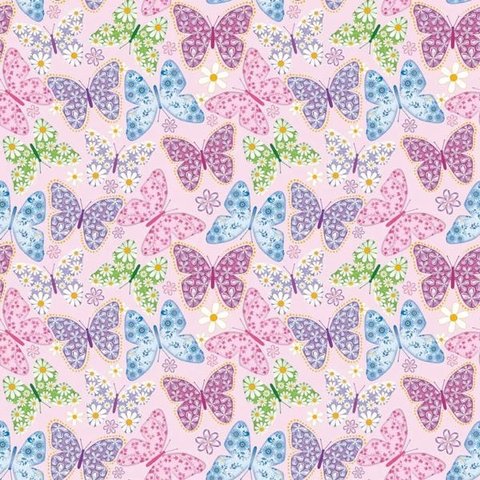 Papel Adesivo 45cmX10m Butterflies