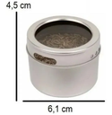 Ver imagem 5 de Porta Condimento Tempero Imã Aço Inox Magnético 6 Peças e Suporte Ervas Chá