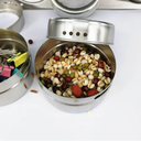 Ver imagem 3 de Porta Condimento Tempero Imã Aço Inox Magnético 6 Peças e Suporte Ervas Chá