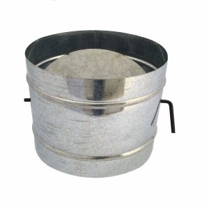 Registro / dumper galvanizado para chaminé de 100 mm de diâmetro