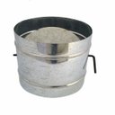 Ver imagem 1 de Registro / dumper galvanizado para chaminé de 100 mm de diâmetro