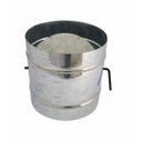 Ver imagem 1 de Registro / dumper galvanizado para chaminé de 130 mm de diâmetro