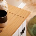 Ver imagem 3 de Rack Tv Bancada 55 Polegadas Madeira 2 Portas 1 Gaveta Tequila Branco Madeirado Idimex