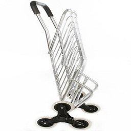 Carrinho De Aluminio Com 6 Rodas Dobravel Sobe Escada Compras (001-1) - 2 Carrinho De Aluminio Com 6 Rodas Dobravel Sobe Escada Compras (001-1) - 2