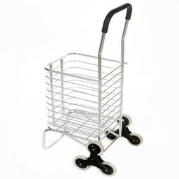 Carrinho De Aluminio Com 6 Rodas Dobravel Sobe Escada Compras (001-1) - 1 Carrinho De Aluminio Com 6 Rodas Dobravel Sobe Escada Compras (001-1) - 1