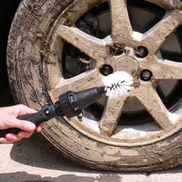 Escova de Limpeza Jato Água Mangueira Automovel Jardim Carro Moto Cão Pet Tapete (888501) - 4