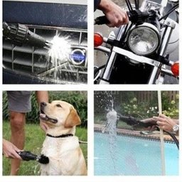 Escova de Limpeza Jato Água Mangueira Automovel Jardim Carro Moto Cão Pet Tapete (888501) - 2