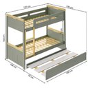 Ver imagem 3 de Conjunto Quarto Completo Treliche com LED, Escrivaninha e Estante Petit Casatema MadeiraOriginals