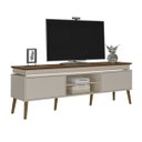Ver imagem 2 de Rack Lumina Pinho/Off White para TVs de até 75 Polegadas Tampo com Bordas Invertidas e Fio de LED e