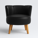 Ver imagem 5 de Kit 2 Poltronas Aconchegante Tecido Corano para Sala de Espera Pés de Madeira Resistente