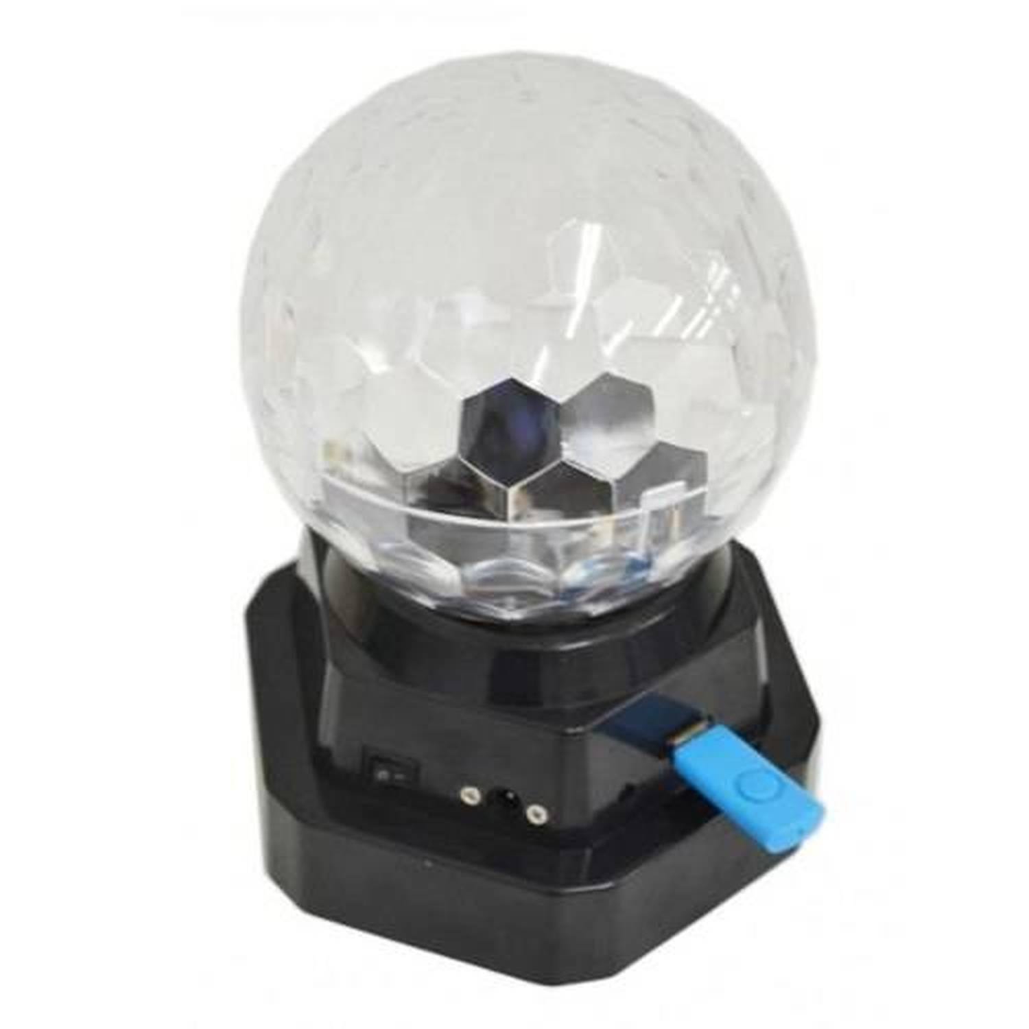 Bola Maluca Mini Globo Jogo De Luz Led Rgb Festa Possui Controle