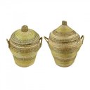 Ver imagem 5 de Cj 2 Cesto Decorativo com Tampa David Jungle