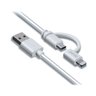 Cabo de Carga 2x1: Lightning e Micro USB Isond Isound-5921 - 1