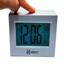 Ver imagem 1 de Relógio 2972 Despertador Digital Prata Luz Led Sensor Herweg