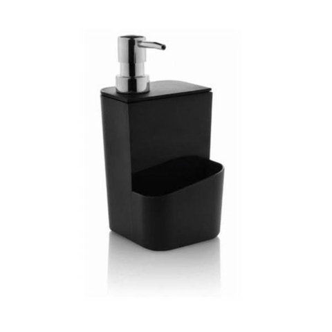 Dispenser Preto Detergente e Esponja 650 Ml Marca Ou Cozinha