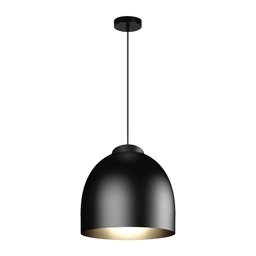 Luminária Pendente Blum Preto Dourado 1xE27 35cm - 2