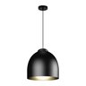 Luminária Pendente Blum Preto Dourado 1xE27 35cm - 2