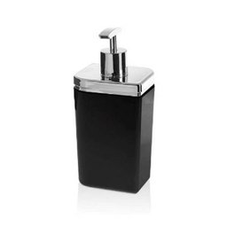 Dispenser De Sabonete Líquido Preto Cromado Ou - 1