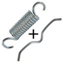 Ver imagem 1 de Mola e gancho jump profissional 32 molas + 16 ganchos