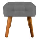 Ver mais imagens de Kit 2 Puffs Decorativos Pés Palito Karen Suede Grafite - Gran Belo