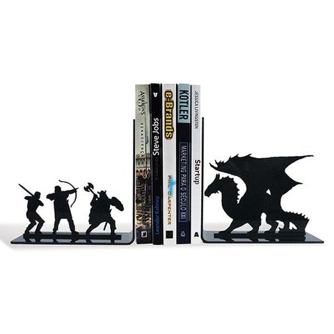 Suporte Aparador De Livros Dvd Cd - Dragão Terra Media RPG