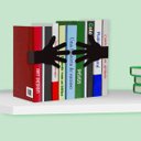 Ver imagem 4 de Suporte Aparador De Livros Abraço