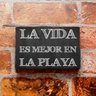Quadro Caixar-te com frase - La Vida Es Mejor en La Playa - 3