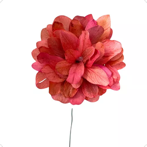 Flor de Folha no Galho Arame Dobrável Cores Variadas Decor