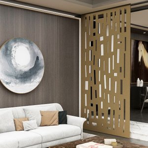 Painel Vazado Divisória Mdf Mikonos Crú - 1,80x2,20m