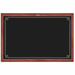 Quadro Negro Decorado Madeira 50x70cm Mogno - Souza - 2