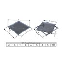 Ver imagem 2 de Tampa Tampão Chão Alumínio Fundido Simples Rebaixado 60x60cm