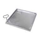 Ver imagem 4 de Tampa Tampão Chão Alumínio Fundido Simples Rebaixado 60x60cm