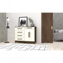 Ver imagem 2 de Cômoda Sapateira Orion Imbuia Champanhe