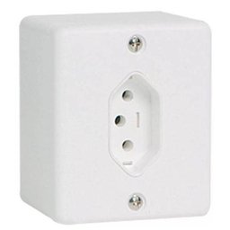 Kit 02 Unidades - Tomada 10a Linha Box Sistema X Canaleta - 1