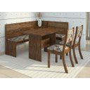 Ver imagem 1 de Conjunto Canto Alemão Mesa com 2 Cadeiras Scan Espresso Móveis