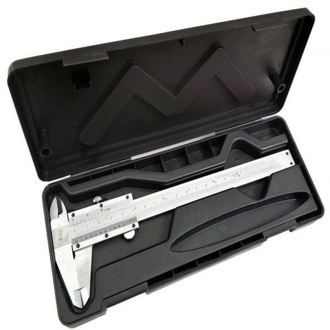 Paquímetro de Aço Tradicional 0-150mm no Estojo Lotus