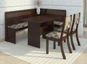 Ver imagem 1 de Conjunto Canto Alemão Mesa com 2 Cadeiras Scan Espresso Móveis