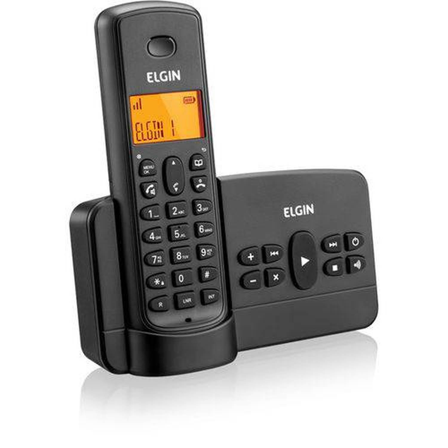 Telefone sem Fio Elgin Secretária Eletrônica Tsf800Se Preto - 1